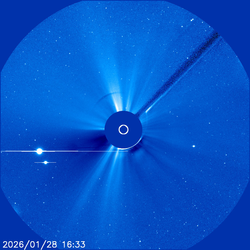 Tomorrow Mercury 0.68° SE of Venus; 6° from Sun in evening sky; magnitudes -1.2 and -3.9

And, the Moon at perigee; distance 57.36 Earth-radii