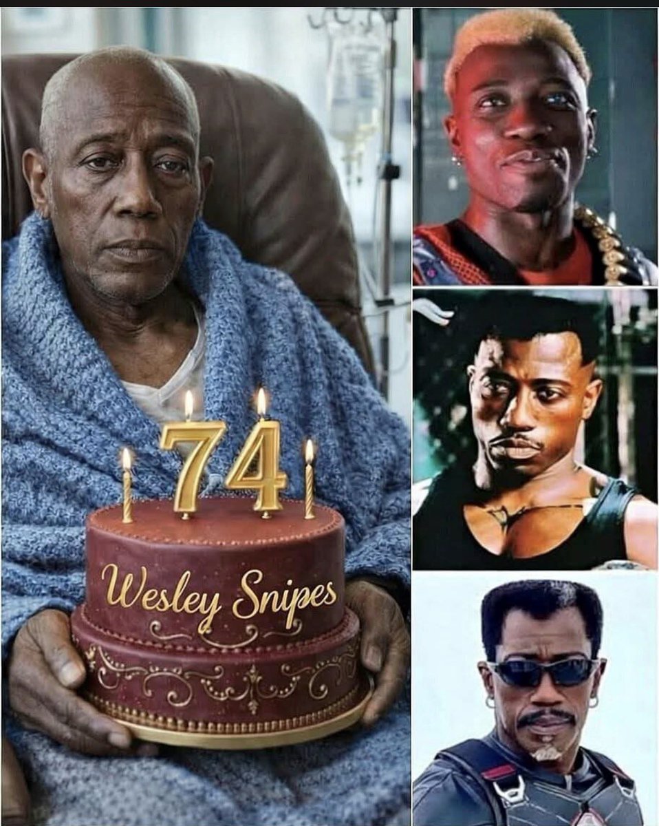 Happy 74th birthday 🎂 to Wesley Snipes, bro skipped 11 years of his life lol 😂