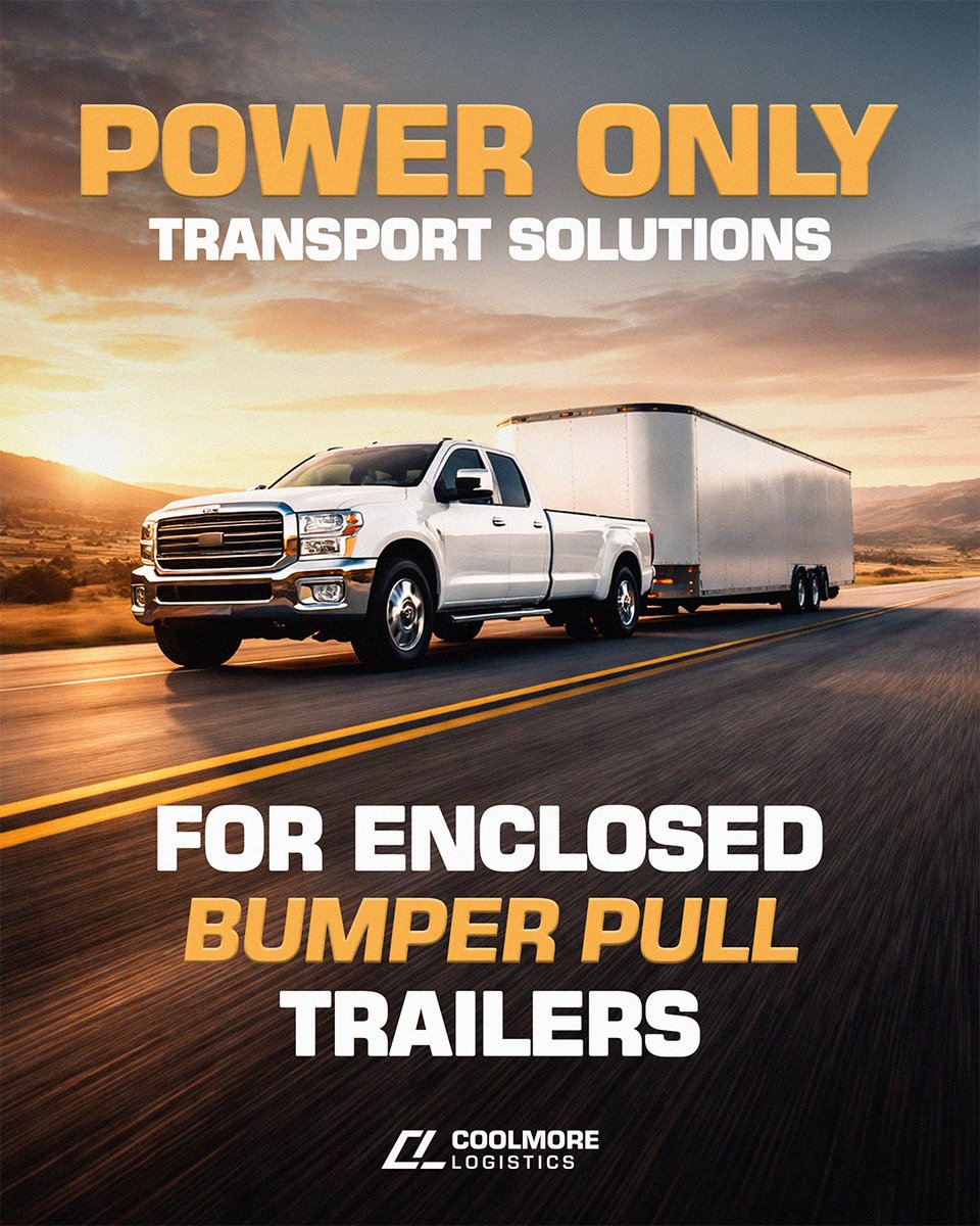 Enclosed bumper-pull trailer sitting ready, but you don’t have the right truck, driver, or time to tow it across state lines? 

Coolmore Logistics moves enclosed bumper pull trailers by providing the right power unit and a qualified driver.

📩 support@coolmorelogistics.com
