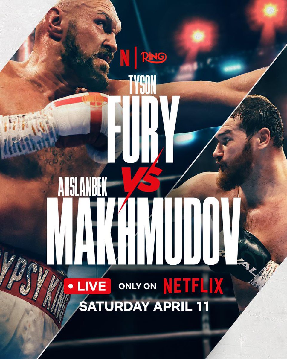 Return of the King.
Back home in the UK. Back in the ring.
April 11. Live on Netflix. 👑🥊
<a href="/netflix/">Netflix</a> <a href="/Turki_alalshikh/">TURKI ALALSHIKH</a> <a href="/ringmagazine/">Ring Magazine</a>