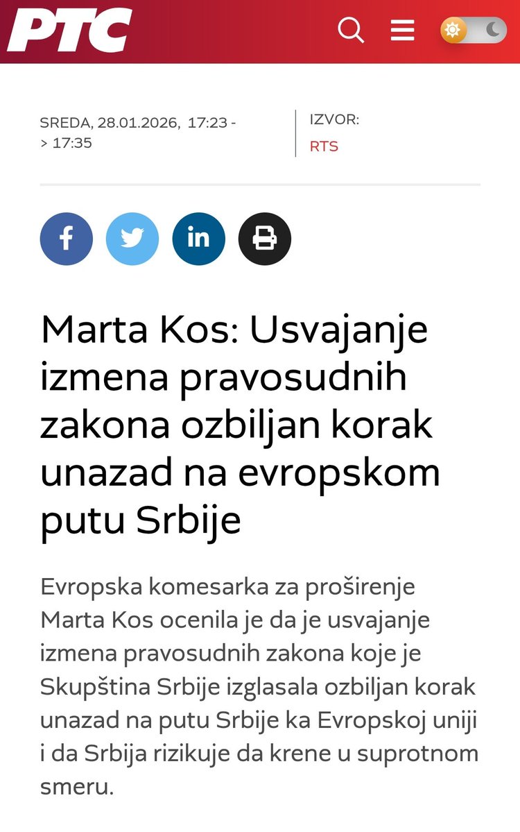 "Ozbiljan korak unazad"

Za Srbiju - katastrofa.
Za Vučića - milina.

Njegovi interesi su najčešće kontra od interesa Srbije.