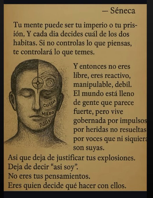 Aimet91's tweet photo. La felicidad de tu vida depende de la calidad de tus pensamientos.-Marco Aurelio https://t.co/wCtiMQorrH