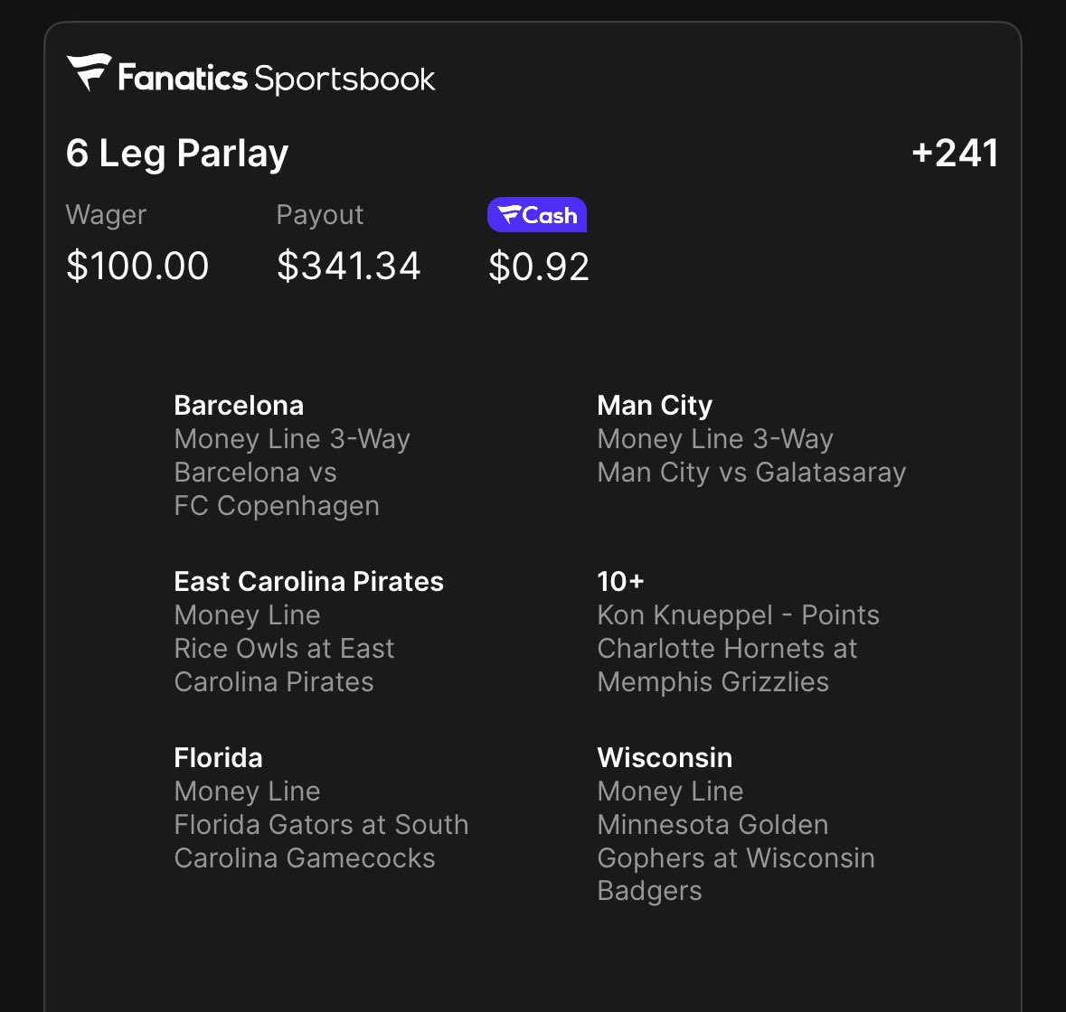 Why not.. little shakey on ECU moneyline. It’s free beer night for the fans though so hopefully it’s rowdy in Mingies and they can pull off a back to back win!