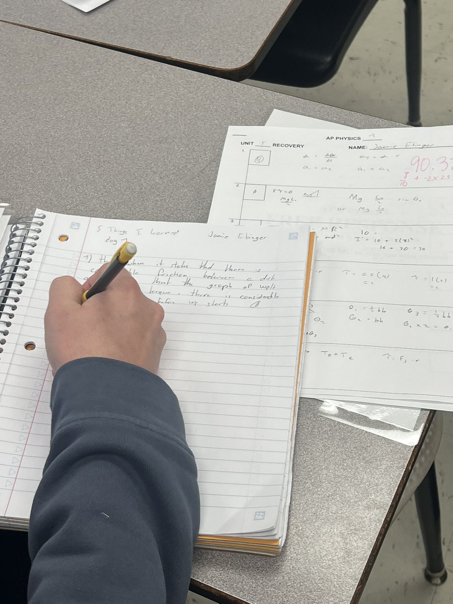 LakeCCReadiness's tweet image. AP Physics at #ERHS today. Ss are working on CollegeBoard type exam questions &amp;amp; exploring what they got wrong and more importantly, why they got the question wrong. This is authentic learning! Ss are reading, writing, thinking &amp;amp; talking aligned to grade level standards. #LakeAP