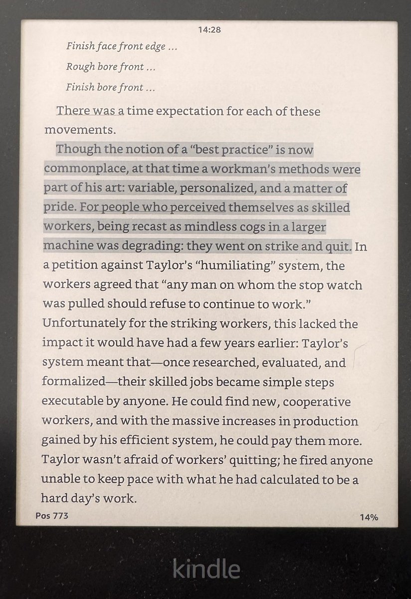 La respuesta de los trabajadores del acero ante los descubrimientos de Frederick Taylor, allá por el ~1900. Muy semejantes a las respuestas de muchos programadores ante Claude Code.
