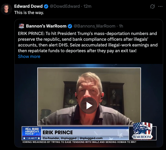 Bogachan_1971's tweet image. Tell me your friend, I tell  you who you are.... 

Edward Dowd had really good posts about #COVID_19 last 5 years but.... Erik Prince ???? Blackwater ??? Iraq??

Are people so naive with no memory?

I was following Dowd until I saw this post. If this is the way and that way is