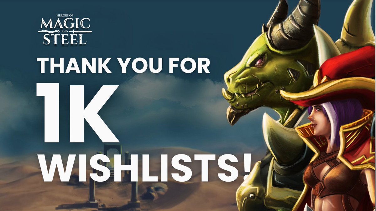 GaisterStudios's tweet photo. Thank you to everyone who added our game to their wishlist!
https://t.co/nwP1WZt7ze
#IndieGame #IndieDev #GamePoll #HeroesOfMagicAndSteel https://t.co/LET6yz2g94