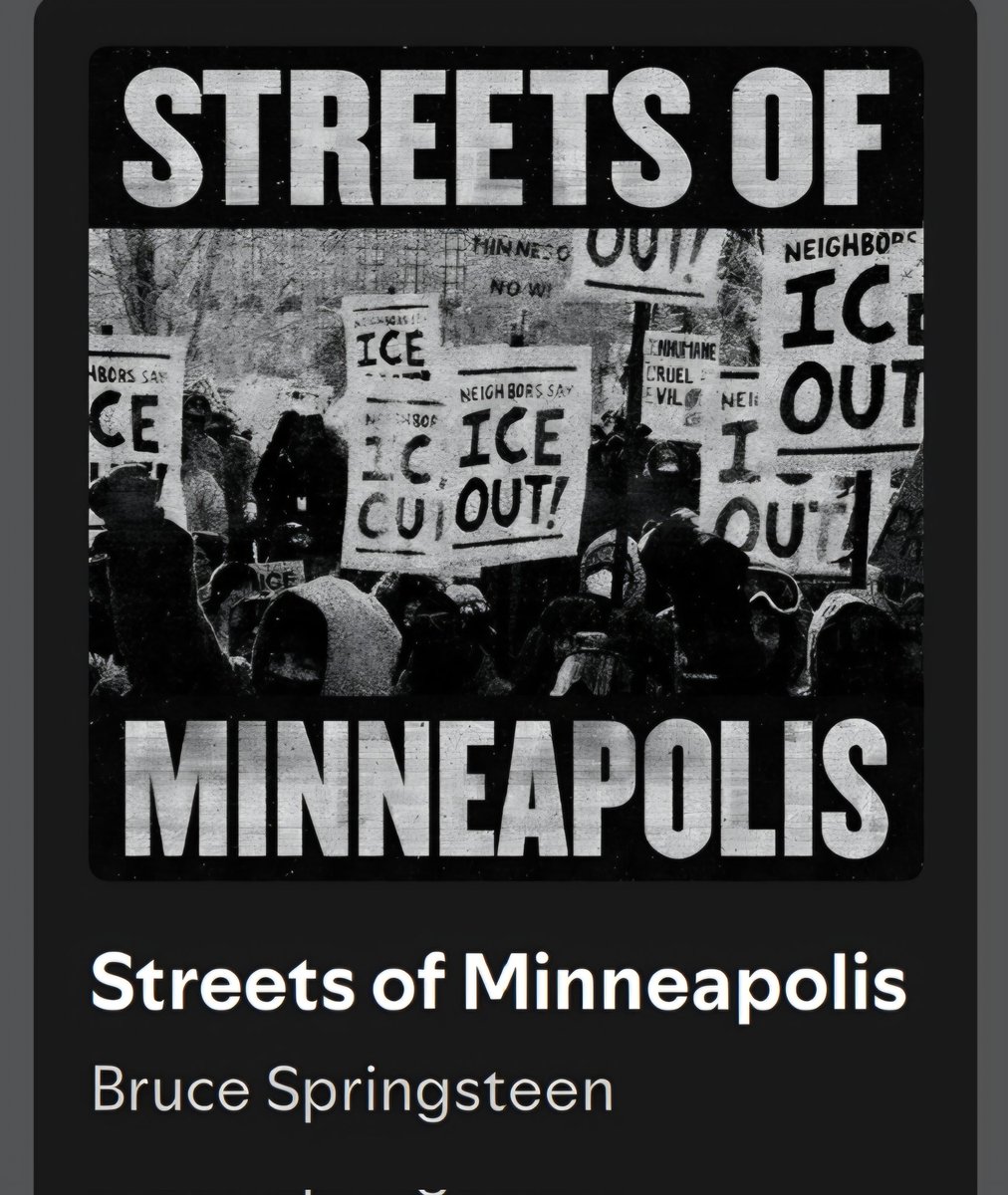 TKobberroed's tweet photo. Springsteen med ny låt i dag. 

Lytt til teksten. https://t.co/arLxo97qmZ