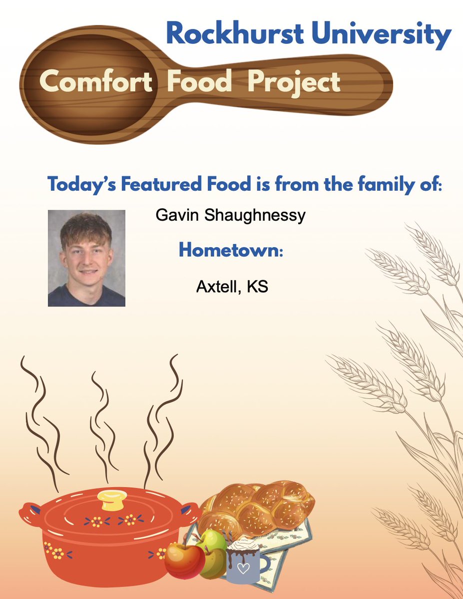 Rockhurstdining's tweet image. This week's student comfort food recipe is an Alfredo sauce from Gavin Shaughnessy! Try this recipe at lunch today or whip it up at home! 🍝