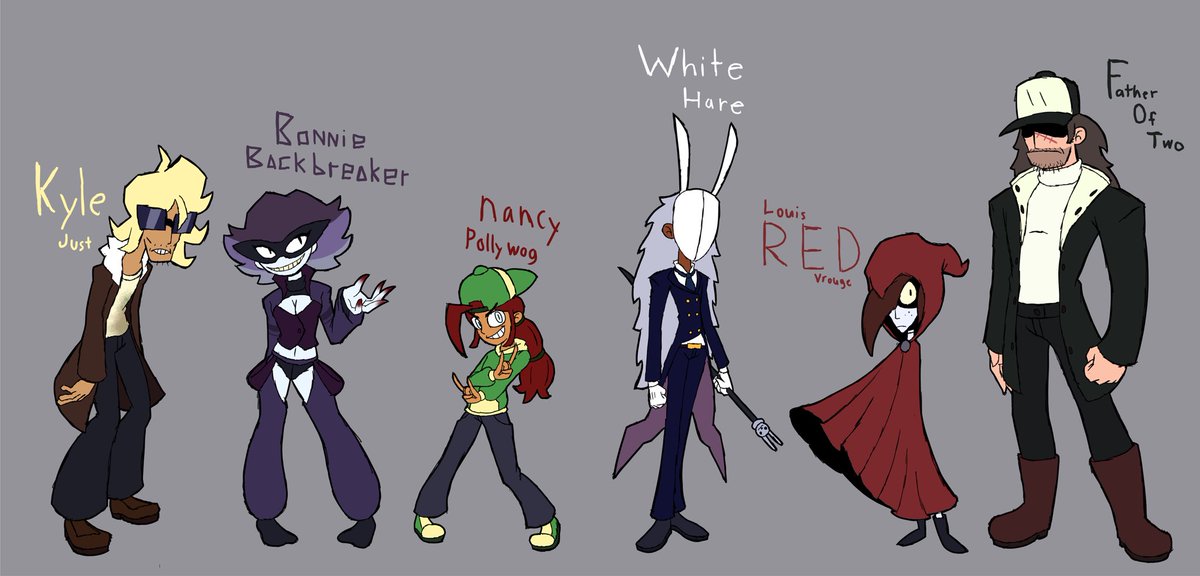 Haven’t posted here in a while, here are OCs for a story I want to make.