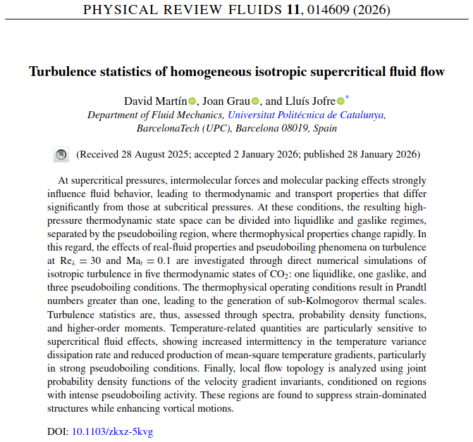 Multiscale Fluid Mechanics Lab - Lluís Jofre tweet media