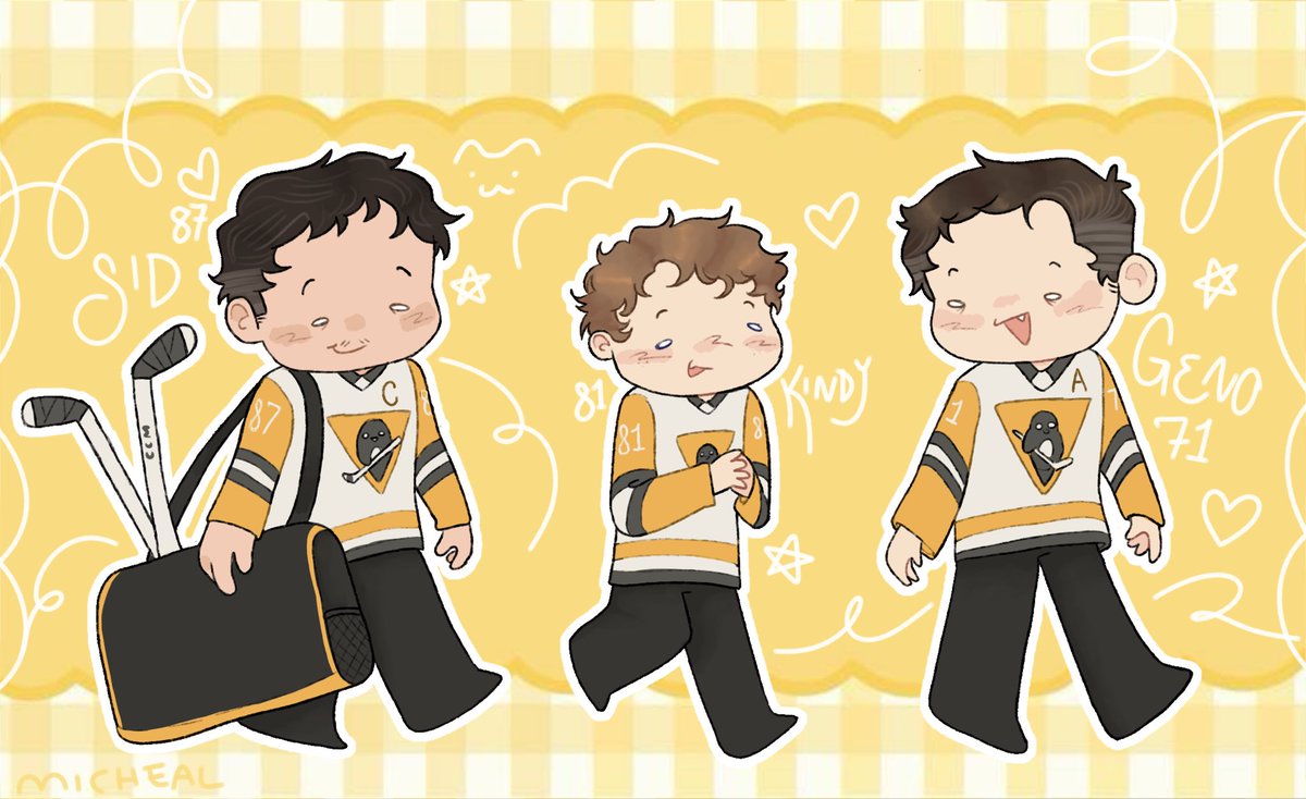 puckloid's tweet image. the penguins and baby penguin!! #LetsGoPens