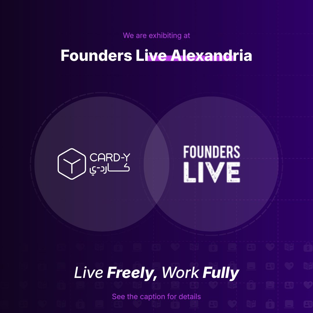 🚀 Card-Y is exhibiting at Founders Live Alexandria!

📅 Jan 31, 2026
📍 Creativa Alexandria

Come meet us, discover what we’re building for freelancers &amp; remote workers, and experience one of the world’s most exciting startup pitch events.

🔗 Register here: