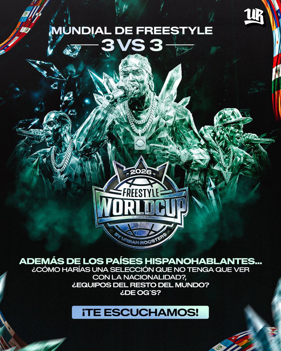 😏 ¿Qué idea se te ocurre?

📣 ¿Tienes un medio de comunicación o eres creador de contenido y quieres apoyar a tu país? Escríbenos a prensa@urbanroosters.com 

#freestyleworldcup #makeitreal #urbanroosters