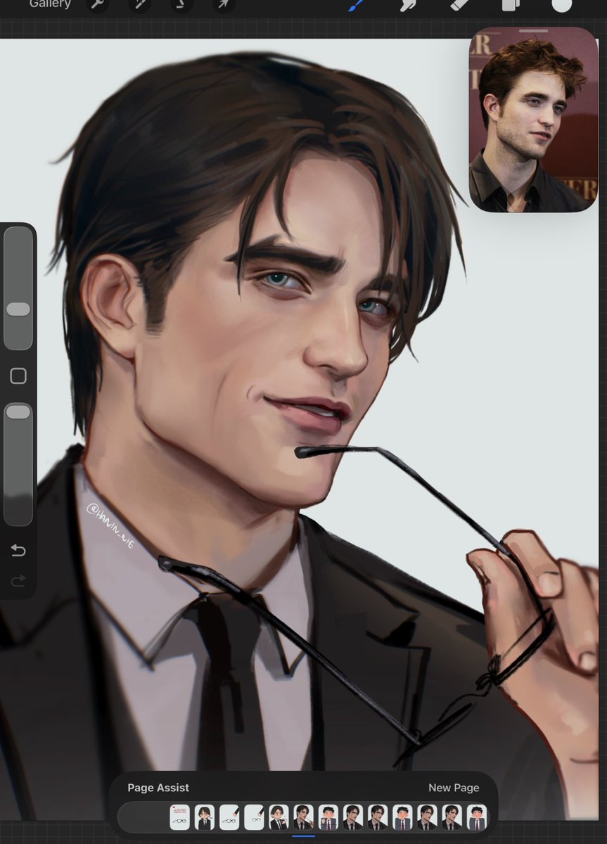 Hanin_nie's tweet image. For a silly trend🦇 #Battinson #fanart #Batman #BruceWayne