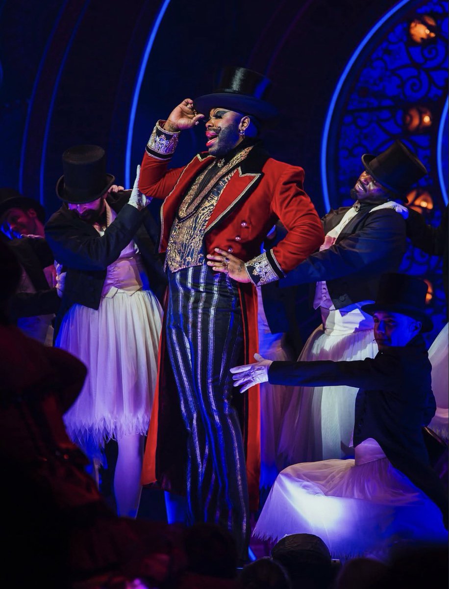 Drag_Crave's tweet image. Bob the Drag Queen looks fabulous as Harold Zidler in "Moulin Rouge" at the Al Hirschfeld Theatre in New York, New York.