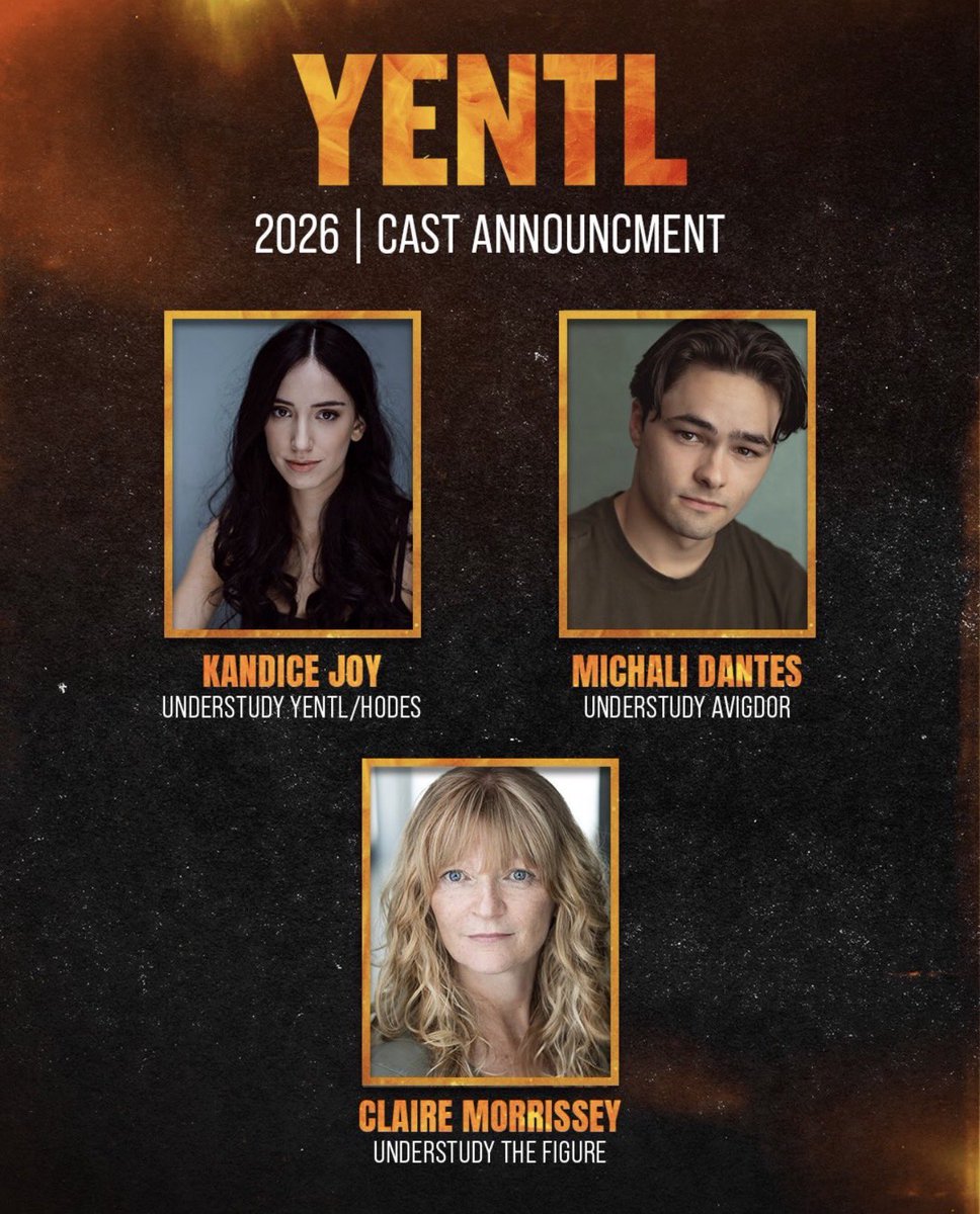 Claire joins the cast of ‘Yentl’ as Understudy The Figure! This will be the International premiere of the play, which opens at the Marylebone Theatre for a limited run from 6th March. 🎭

Tickets: marylebonetheatre.com/productions/ye…

#actress #Yentl #whatsonstage #play #londontheatre