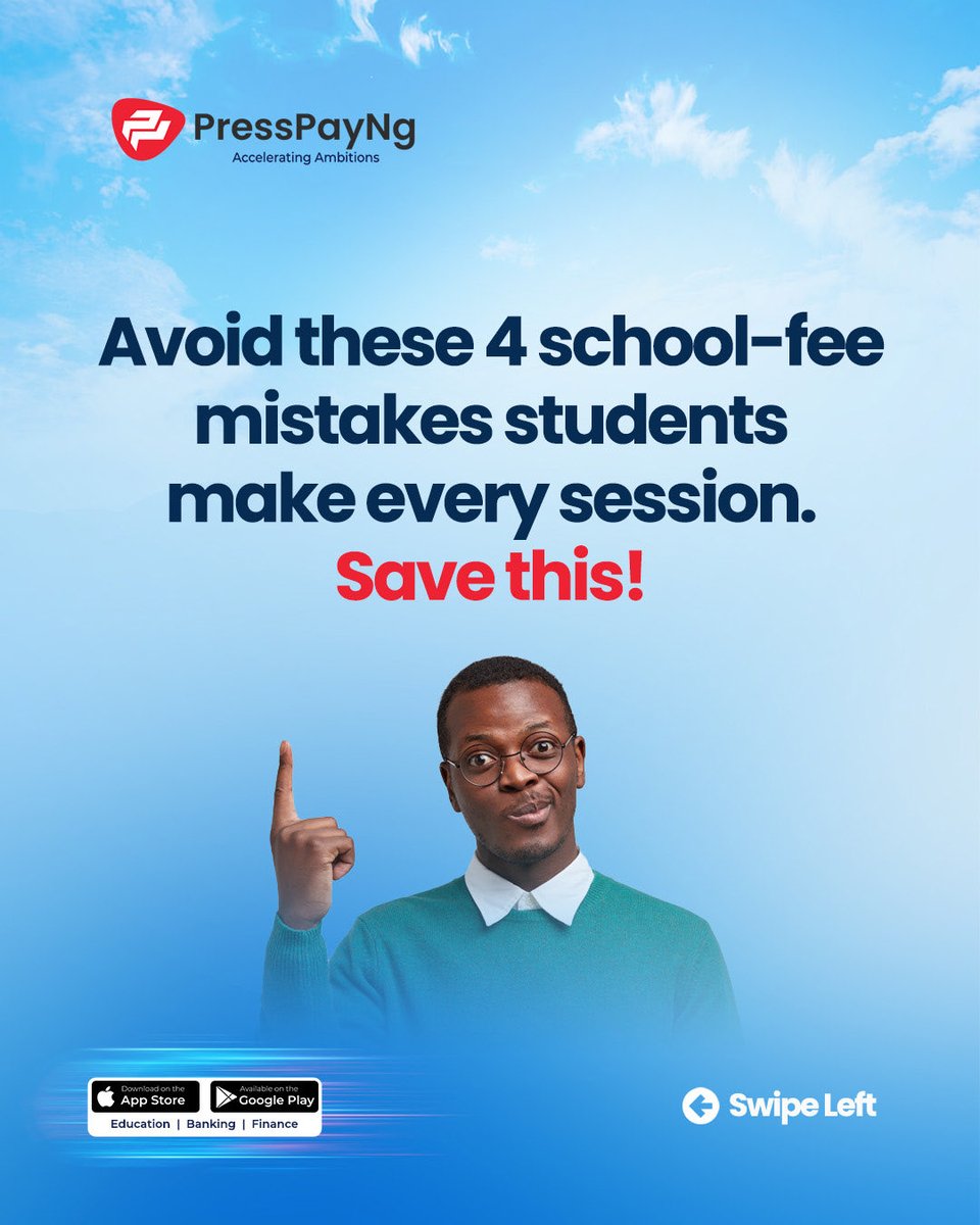 PressPayNg1's tweet photo. Be honest, how many of these mistakes have you made before?
These small decisions add up to big stress.
The smart ones communicate early, and use tools like PressPayNg.
Swipe and learn the smarter way, your future self will thank you.💪🏾⬆️📚
#PressPayNg #AcceleratingAmbitions https://t.co/uoHenBVhXU