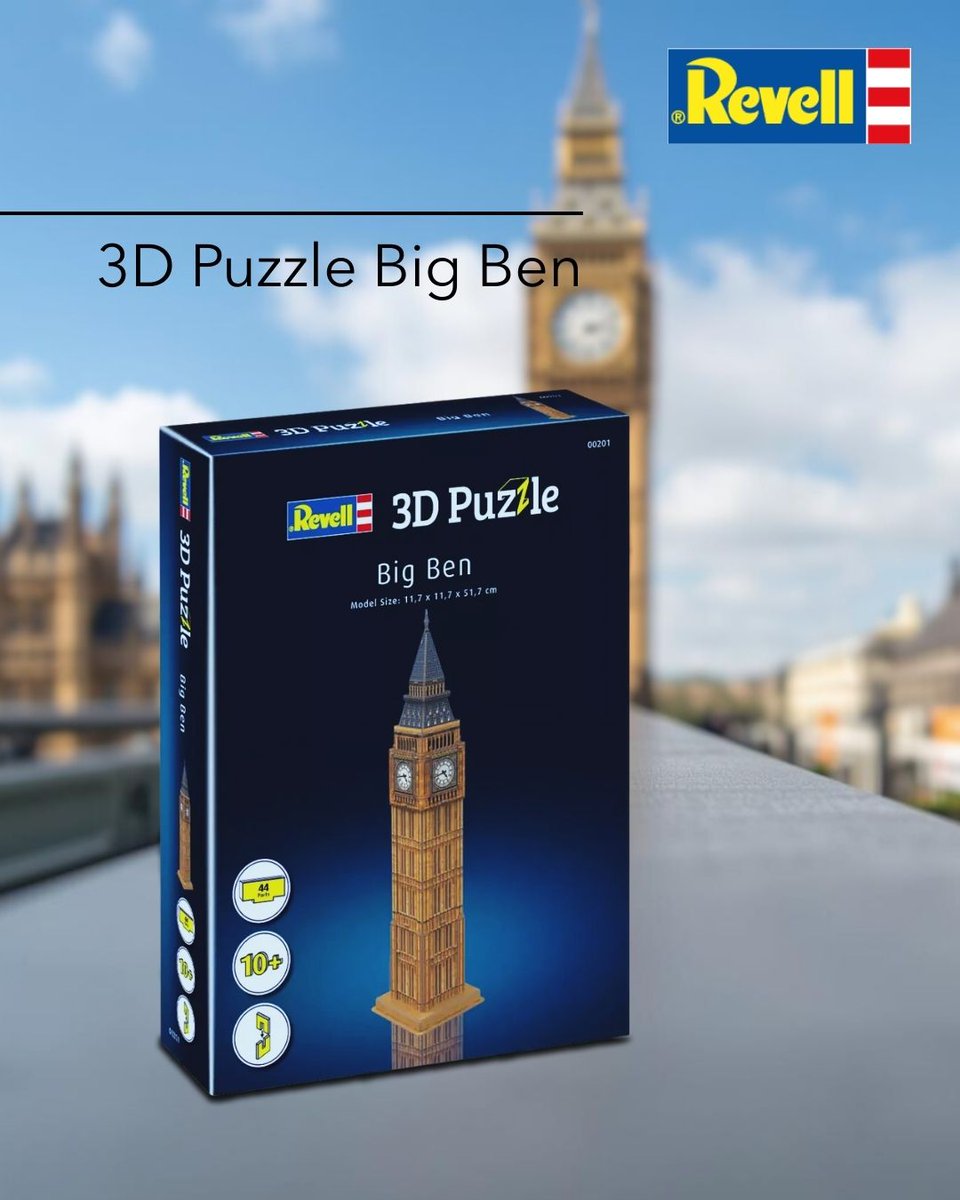 RevellUSA's tweet image. From the first piece to the final tower, this Big Ben 3D Puzzle becomes a relaxing, hands-on adventure worth displaying 🧩🕰️
🧩 Piece by piece… Big Ben is yours! Order here: linkly.link/2CHEc

#Revell #BigBen #3DPuzzle #PuzzleLovers #ToyCollectors #RevellPuzzles