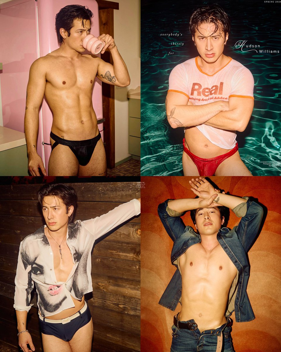 MENin4K's tweet image. 'HEATED RIVALRY' star Hudson Williams stuns for Wonderland Magazine