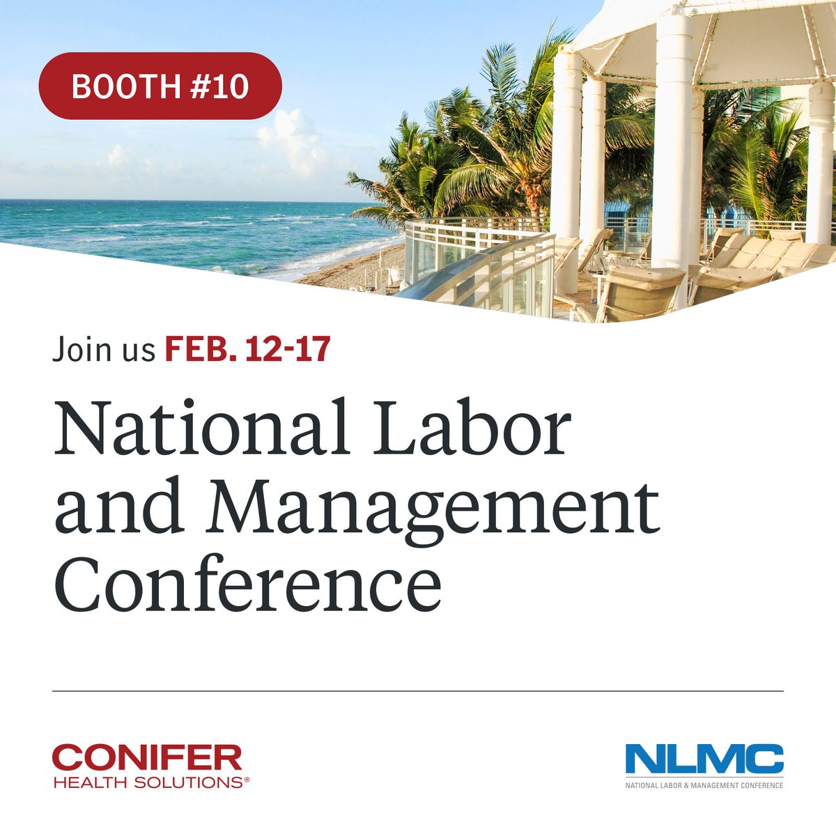 coniferhealth's tweet image. Conifer is a proud sponsor of the 2026 National Labor and Management Conference. If attending, stop by Booth # 10 to learn how Conifer's Population Health Management solutions drive better health outcomes for your employees.
#PopulationHealthManagement #outcomes #CareNavigation
