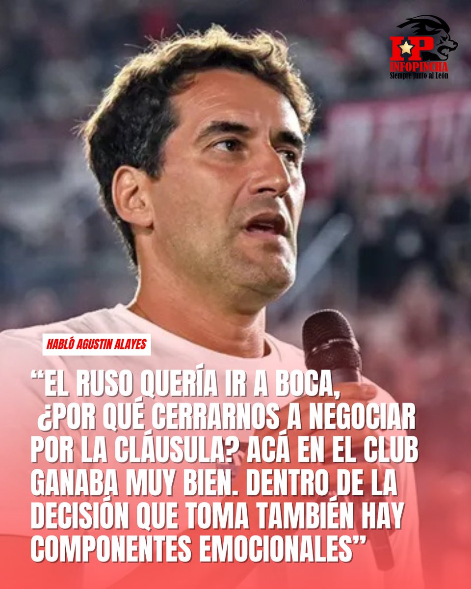 #EDLP 🗯️ Agustin Alayes sobre la salida de Santiago Ascacibar: “Considero que es una buena venta por el dinero a corto plazo, el jugador que llega (Aguirre) y Ascacibar deja una deuda que el club tenía con él”.

#SiempreJuntoAlLeón 🇦🇹