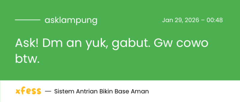 Ask Lampung ON || Cek pinned tweet media