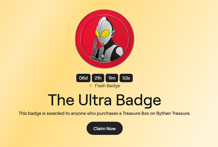 Claimed the new Ultra Badge from Abstract and <a href="/bythenAI/">bythen</a> 

No NFT yet though :/

Get yours for buying one Treasure Box today...