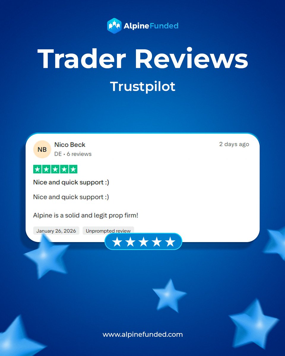 💬 End-of-January Recap: Finishing the Month Strong 📈✨

As January comes to a close, these latest trader reviews reflect exactly how we want to start 2026 — clear communication, fast support, fair resolutions, and reliable payouts. 🌟

We appreciate every trader who shared