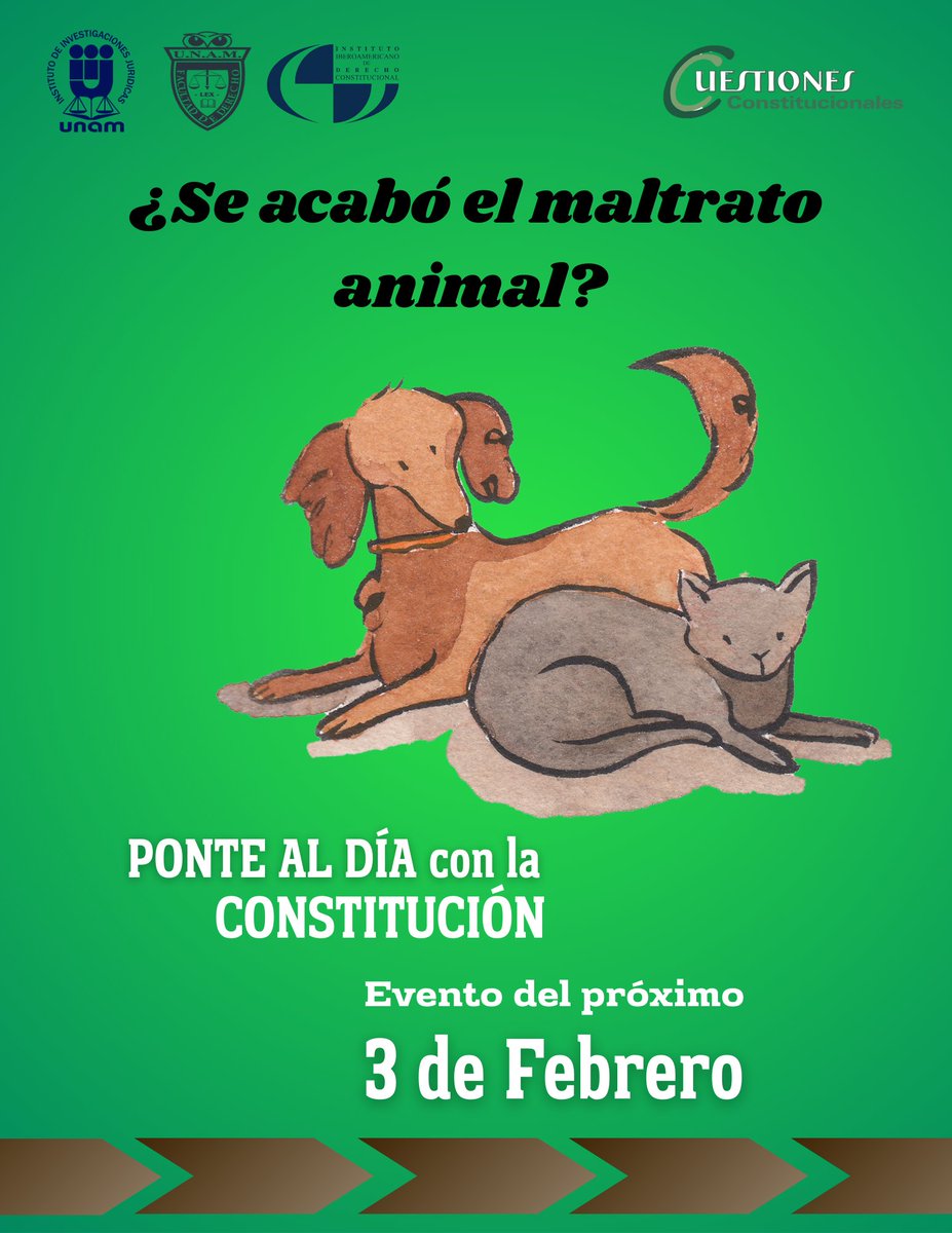 ¡Ponte al día con Cuestiones Constitucionales en el evento del próximo 3 de febrero! <a href="/IIJUNAM/">Instituto de Investigaciones Jurídicas, UNAM</a> <a href="/DerechoUNAMmx/">Facultad de Derecho</a>
Haz tu registro en el siguiente enlace
juridicas.unam.mx/actividades-ac…