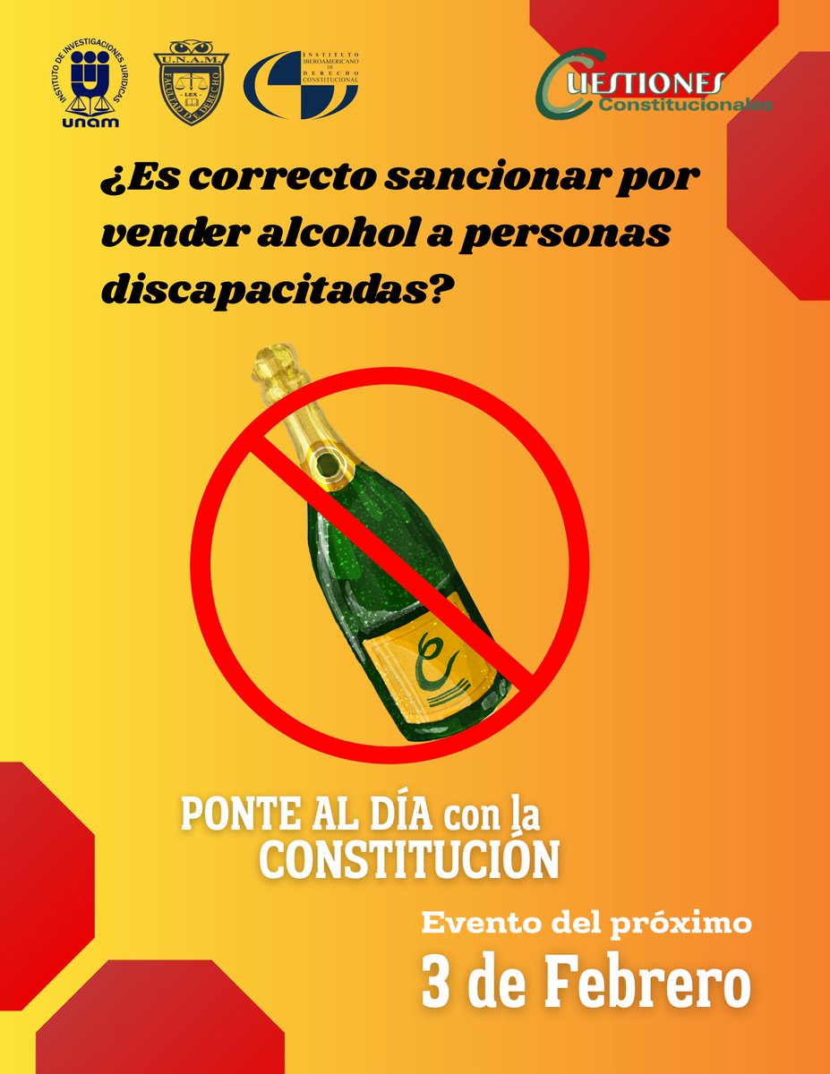 ¡Ponte al día con Cuestiones Constitucionales en el evento del próximo 3 de febrero! <a href="/IIJUNAM/">Instituto de Investigaciones Jurídicas, UNAM</a> <a href="/DerechoUNAMmx/">Facultad de Derecho</a>
Haz tu registro en el siguiente enlace
juridicas.unam.mx/actividades-ac…