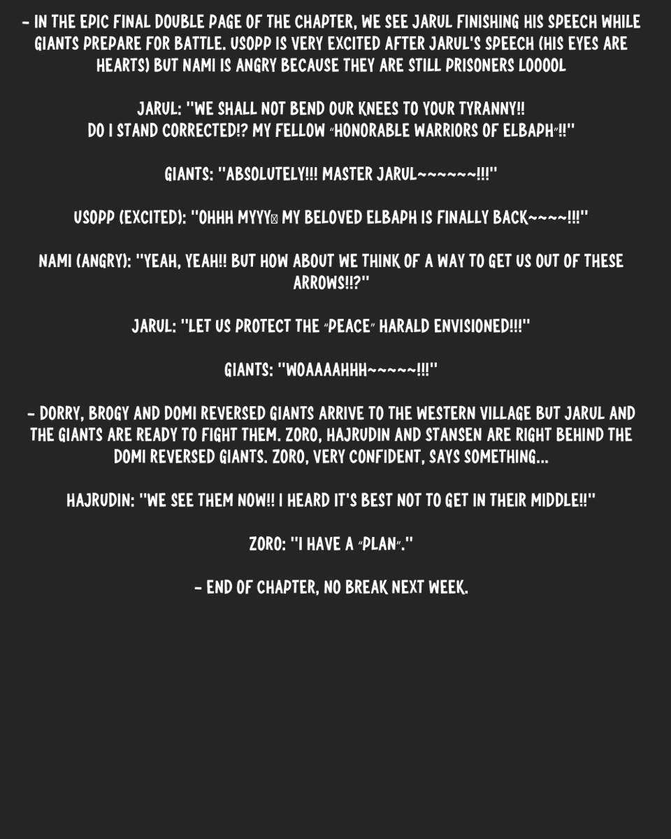 #ONEPIECE1172 

More spoilers for onepiece chapter 1172

(Thanks to <a href="/Mugiwara_23/">Sergio (redon)</a> )
