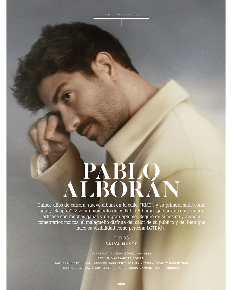 AlboranTeam's tweet photo. #Fotos Quince años de carrera, nuevo album en la calle #KM0, y su primera serie como actor, "Respira". Vive un momento dulce @pabloalboran.

Portada del Anuario 2025 de la revista @Shangaycom. Lee la entrevista 👉🏻 https://t.co/1HJgq1KmVC o dale ▶️ al vídeo https://t.co/Lz8FajpklK https://t.co/aHnrag7lOg