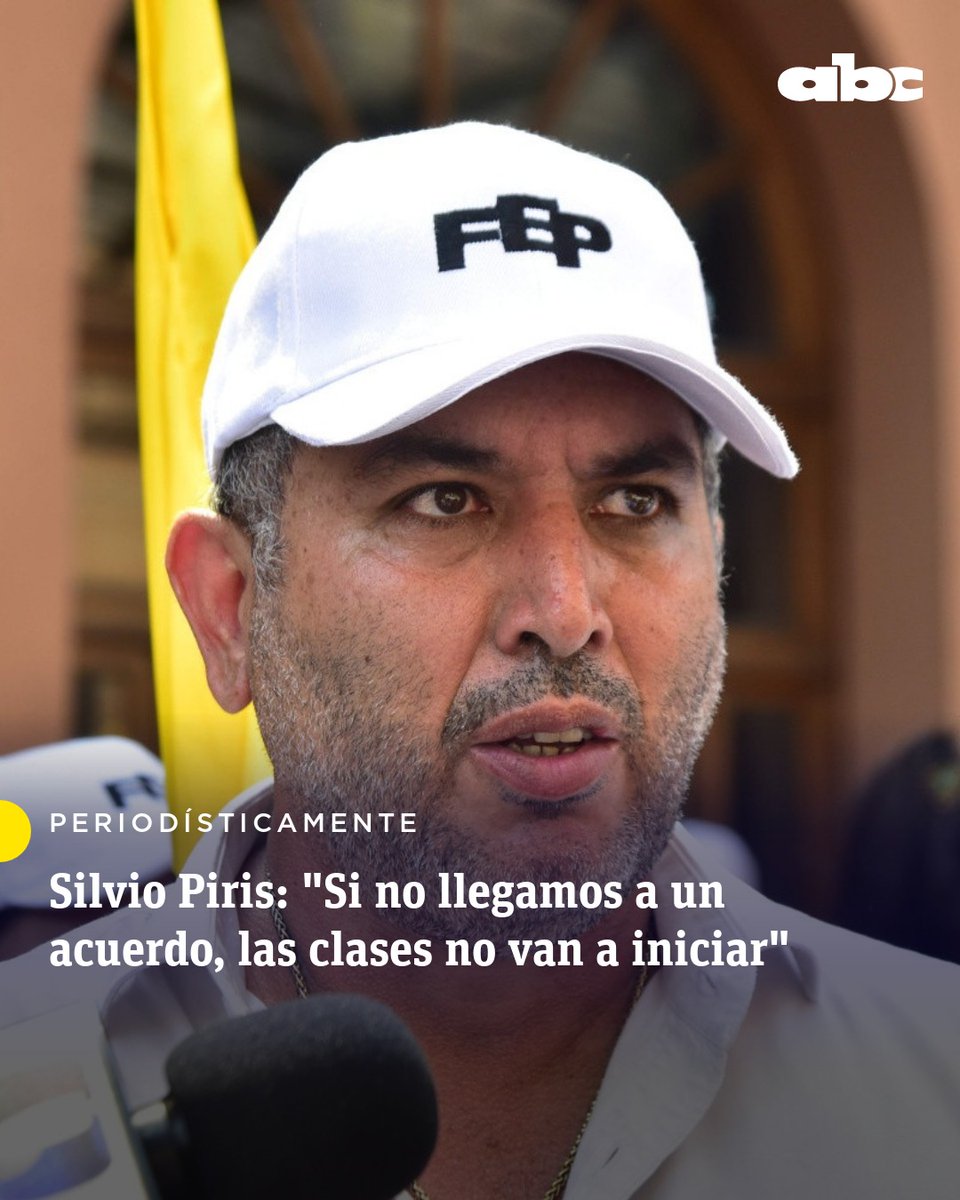 Reforma de la caja fiscal: El presidente de la Federación de Educadores del Paraguay Silvio Piris indicó que si no se llega a un acuerdo beneficioso para el sector, los docentes no iniciarán en aula el año lectivo 2026.

🗣 "Nosotros no estamos en contra de una reforma de la caja