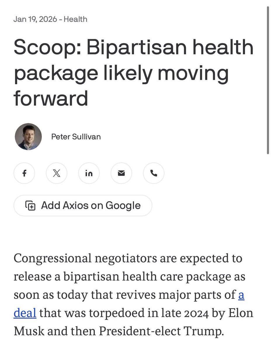 MarinaMedvin's tweet image. This “bipartisan” framing is so misleading.

Do you trust the federal government to manage your private healthcare benefits better than the free market? I, conservative, do not.

We all witnessed what happens when the government controls medical decisions during COVID and…