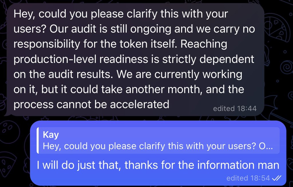 word from <a href="/lazorkit/">LazorKit</a> founders

we are good and on track, just a little patience guys 🙏