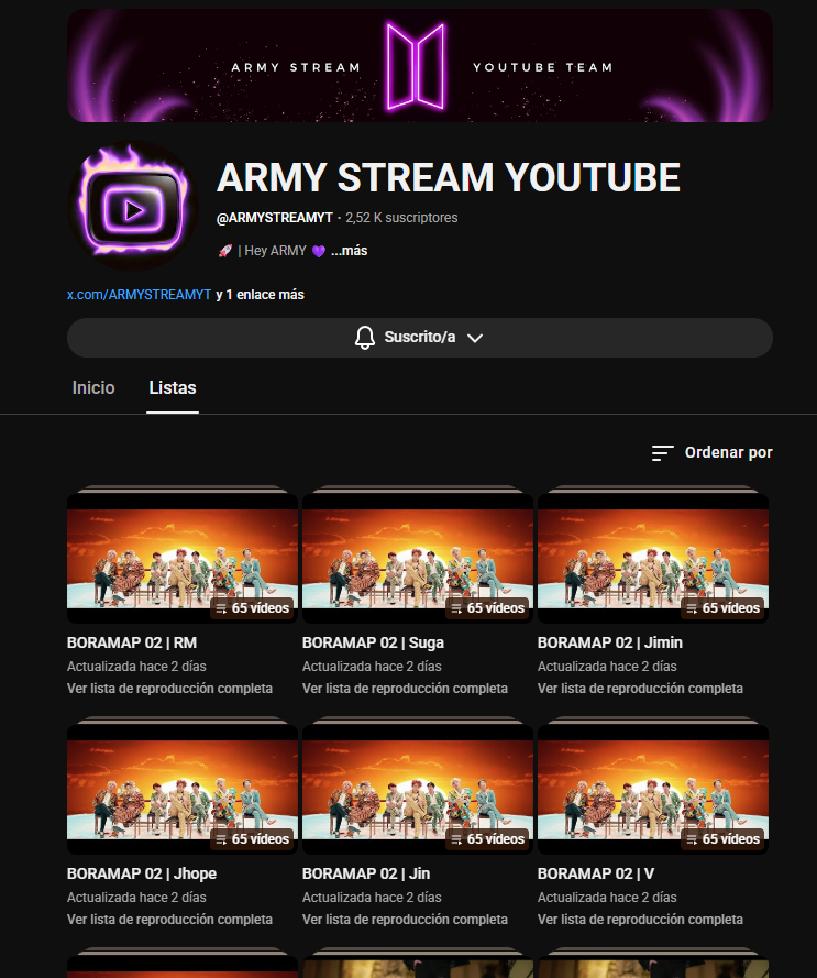 ARMYSTREAMYT's tweet photo. πΊοΈππ’π₯ππ ππ£ | ππππ₯π¨ππ₯π¬ π
β ARMY!, las playlists de #Boramap para febrero ya estΓ‘n disponibles en el canal π
πCanal: https://t.co/8PxGixbOCJ
#Boramap_Youtube https://t.co/0JQOVmvhKt