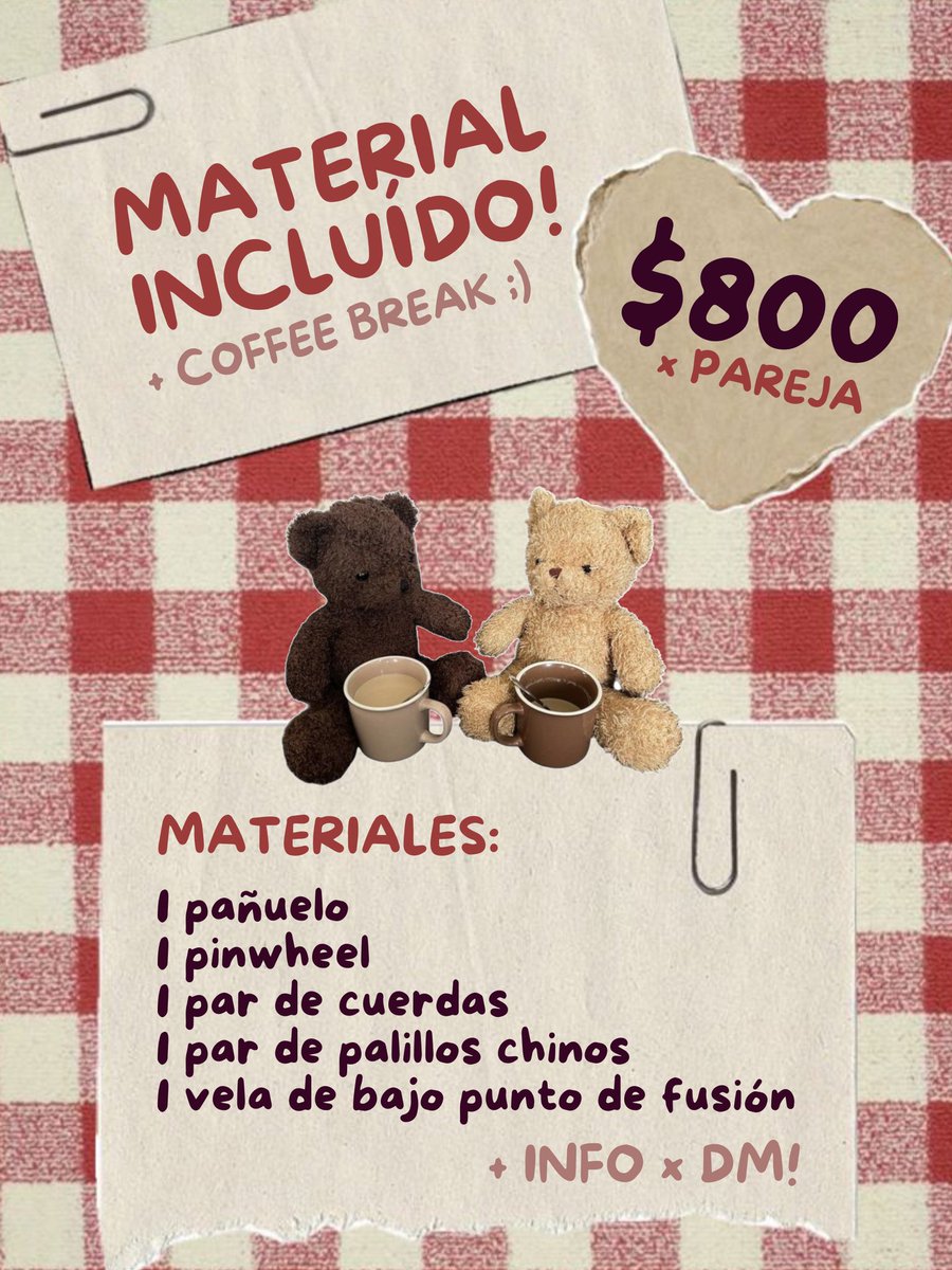 Para la dulce gente de CDMX!

Les traigo un taller que va a ser la experiencia romántica que necesitas este 14 de febrero.

Si eres de esas personas que buscan un romance "picosito"

En este taller aprenderas distintas maneras de disfrutar y provocar sensaciones. ♥️