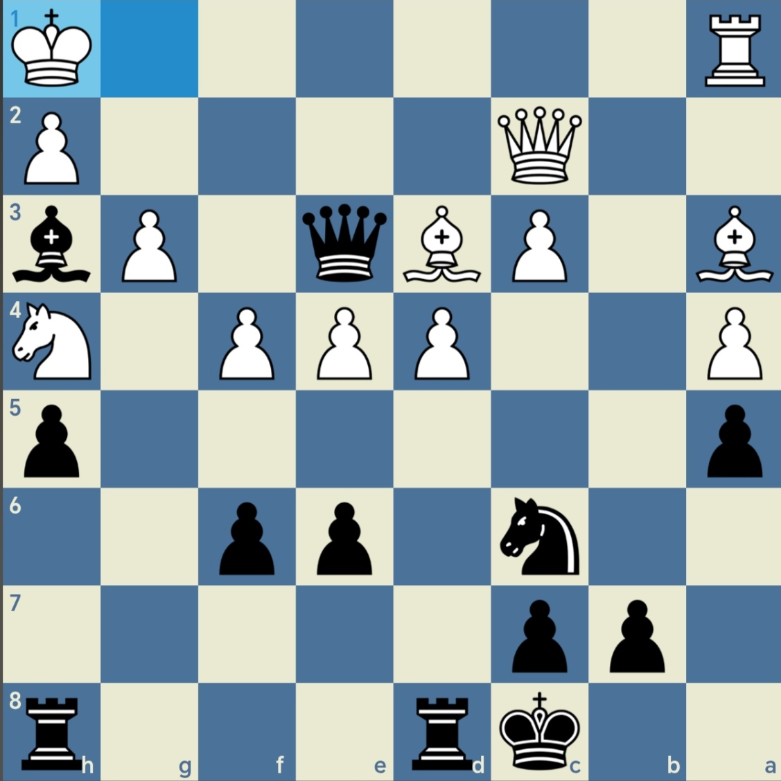 Bag_senpai's tweet photo. Same game as with last post. I missed the move here and blundered. What was the only move here to win? Black to play.

#chesspunks https://t.co/KlCL6zMPAn