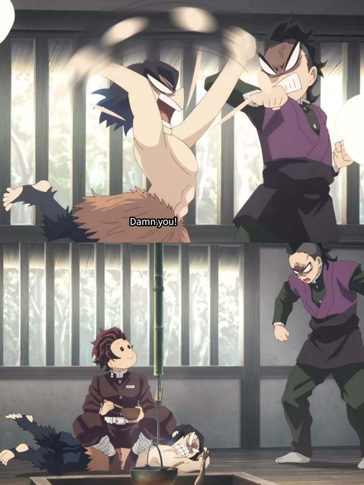 After some time tanjiro indeed developed better ways to deal with him