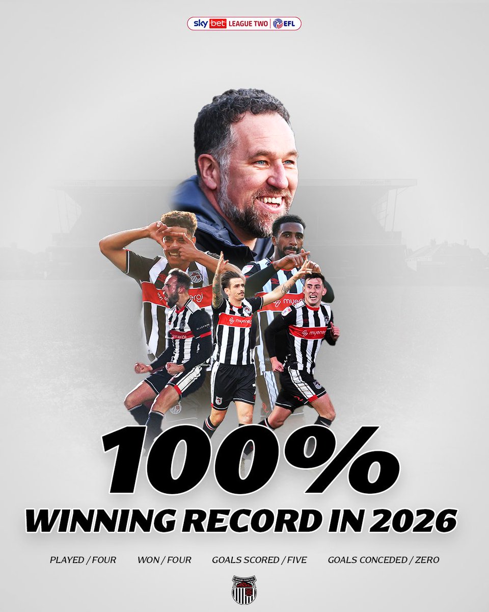 SkyBetLeagueTwo's tweet image. 💯 @officialgtfc are still yet to concede a league goal in 2026! 🤯

#EFL | #SkyBetLeagueTwo