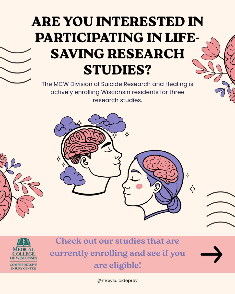MCW Division of Suicide Research and Healing tweet media