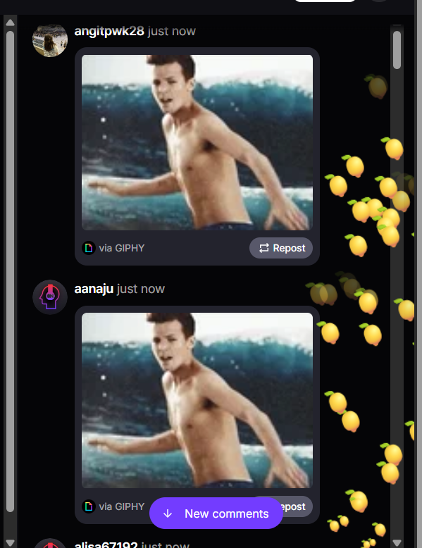 updatesIwt's tweet photo. LMAO, not all the screen being lemons and a dancing Louis😭 
Join the streaming party for HDIGH? and be part of the fun! 

https://t.co/nJmNdGxfnA https://t.co/uNQXHOZwUl