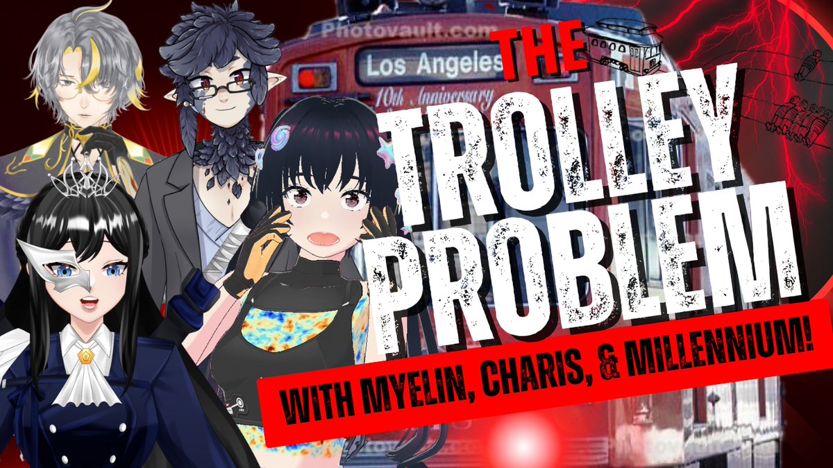 The ULTIMATE Trolley Problem Collab ft. Astrophysicist 🌌, Philosopher 🤔, Psychologist 🧠, Isekaied Knight ⚔️

Four brains. One lever. 🚋 

This Saturday. 10 AM PST.