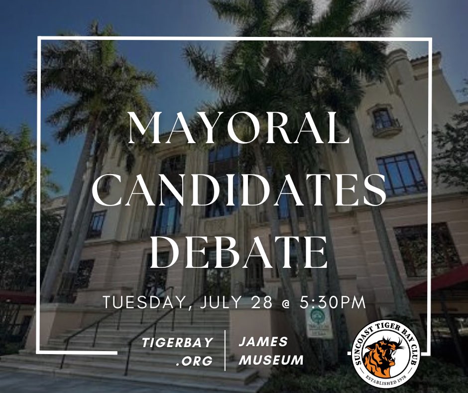 SCTigerBay's tweet photo. Tickets are available now for the “Mayoral Candidates Debate” at https://t.co/Wnx6pWZ3kd https://t.co/sQ7nyuW55K