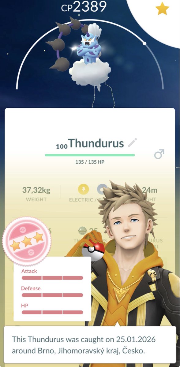Amaeniia's tweet image. Thundurus from Giovanni turned out great! 💯

#teamrocketevent #pokemongo #pokemongoapp