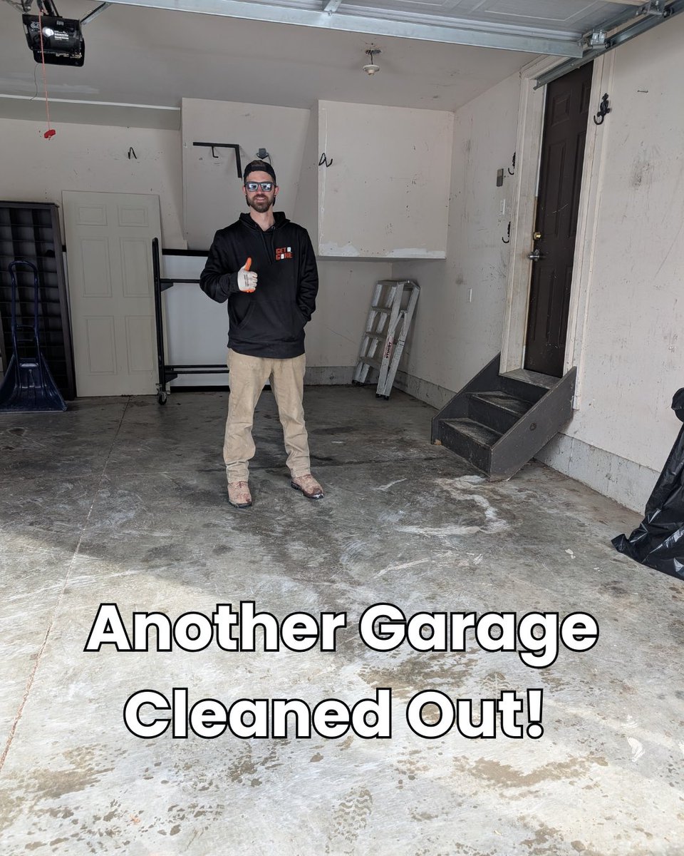 GetRGone's tweet image. Another garage cleaned out ✔️
More space. Less clutter.

#GarageCleanup #JunkRemoval #GetRGone