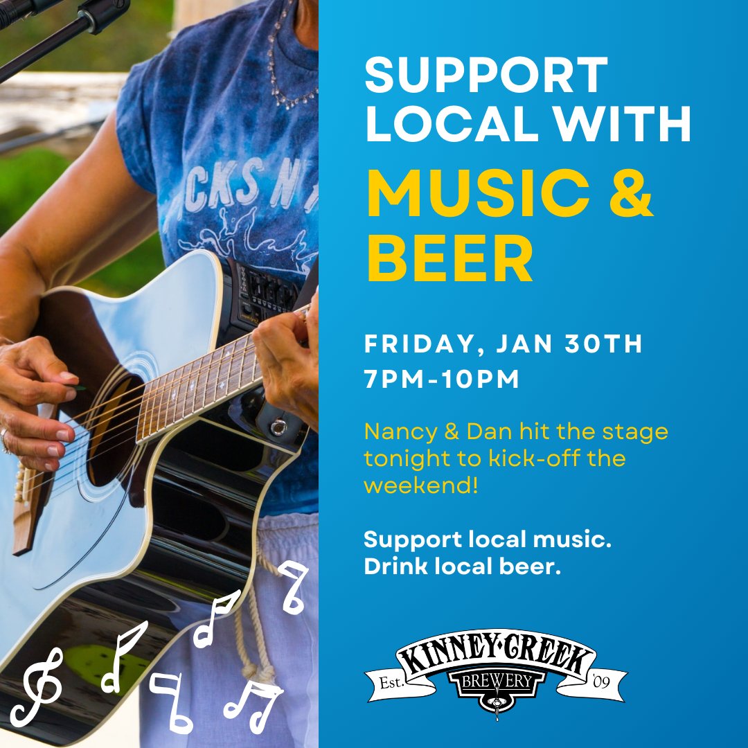 You asked for more events at breweries — and we listened.

Nancy  &amp; Dan are kicking off live music tonight starting at 7pm, and all we need now is YOU!

And hey… we’re almost through Dry January — you’ve earned this.

#music #livemusic #brewery #mnbrewery #breweryevents