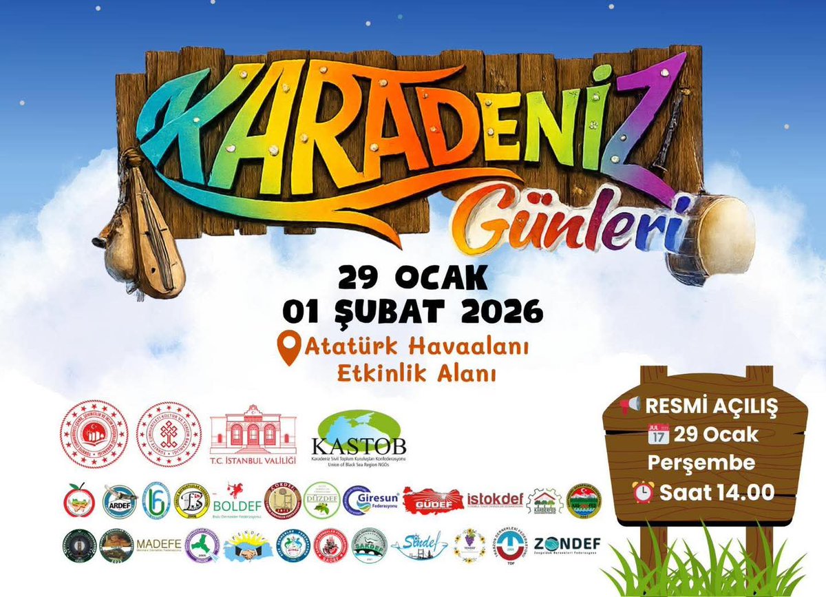 Üyesi olduğumuz Karadeniz Sivil Toplum Kuruluşları Konfederasyonu (KASTOP) tarafından düzenlenen Karadeniz Günlerine tüm hemşerilerimizi bekliyoruz.

Giresun Federasyonu Kadın Kolları Başkanı 
Kadriye KADAKAL

#giresunfederasyonukadinkollari #karadenizgünleri #horan