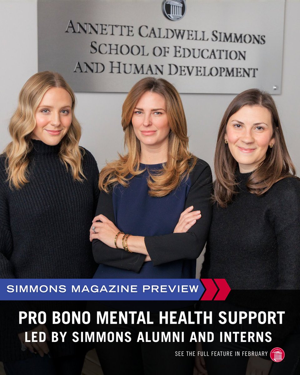 Simmons School of Education & Human Development tweet media